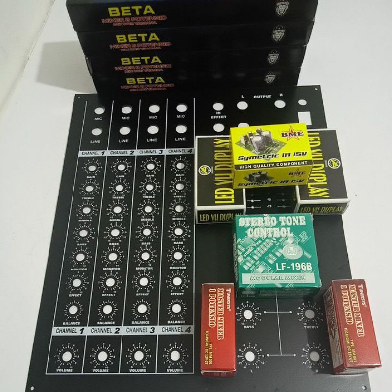 mixer 8 potensio paket mixer 4 chanel dan panel mixer