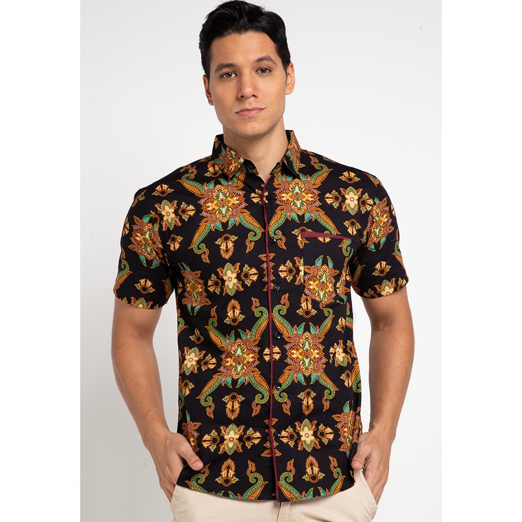 KEMEJA BATIK MAN SEMATA WAYANG / BAJU BATIK PRIA