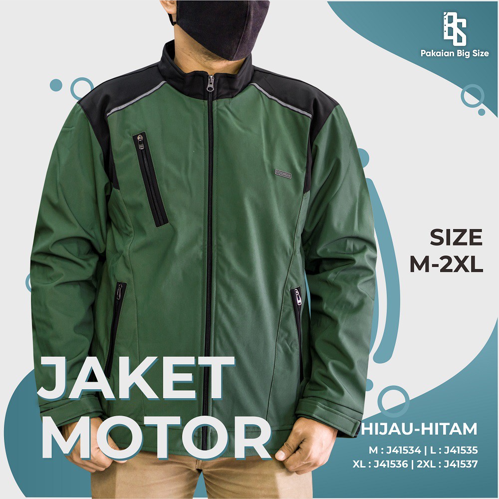 Jaket Krah Jstro Elmour Bonding Hijau - Hitam