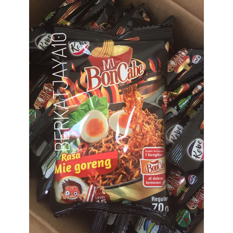 Mi Bon Cabe Boncabe Rasa Mie Goreng 70gr Mie Instant Pedas