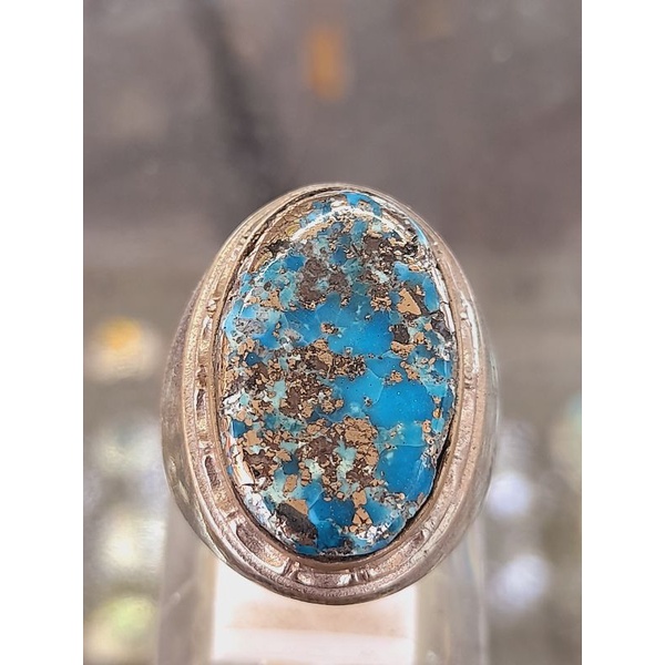Cincin Batu Pirus Persia Badar Perak Harga Murah