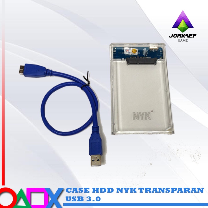 CASING HARDDISK 2.5&quot; EKSTERNAL NYK TRANSPARAN USB 3.0 / CASE HDD EXTERNAL NYK KABEL USB 3.0