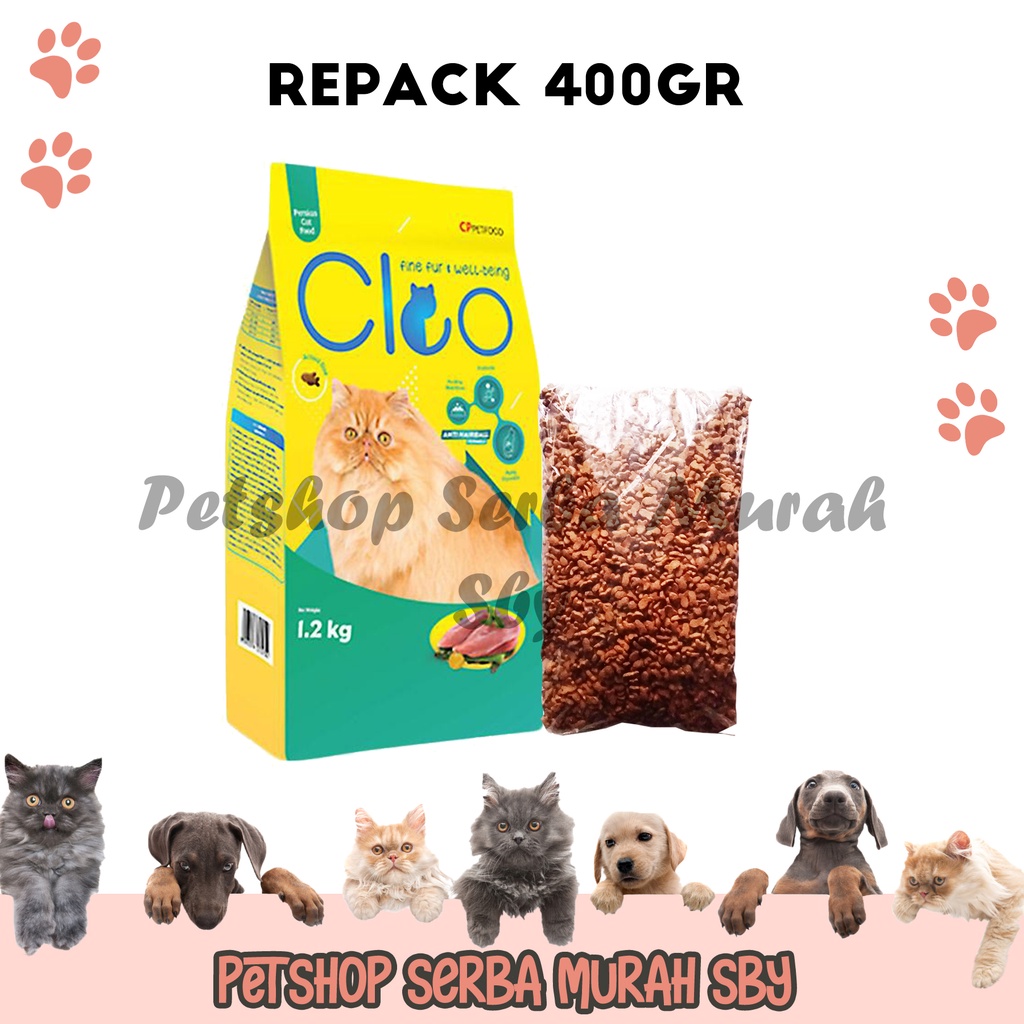 Cleo Persian Adult Repack 400gr - Makanan Kering Kucing Persia Dewasa