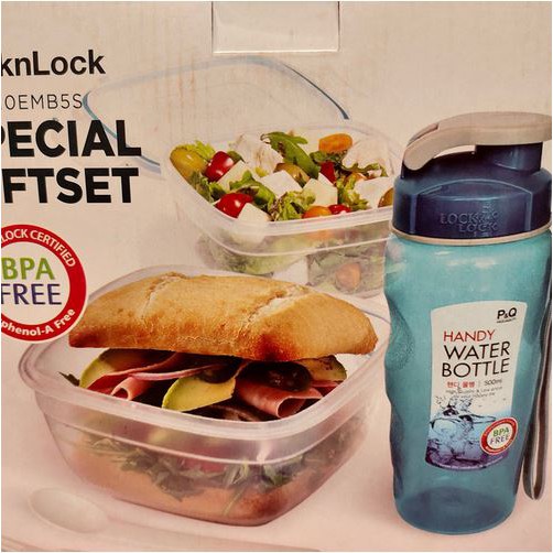 Kotak makan set 5pcs Lock n Lock