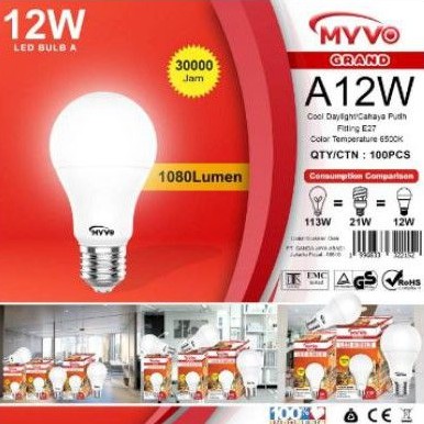 Lampu Led Myvo Grand A Bulb 12 watt / 15 Watt / 18 Watt / 21 watt