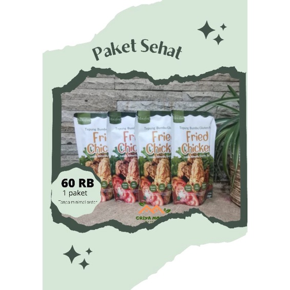 

Hampers praktis dan sehat - tepung bumbu rasa ayam - gluten free
