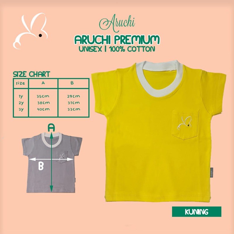 ARUCHI PREMIUM POCKET TEE - KAOS ANAK