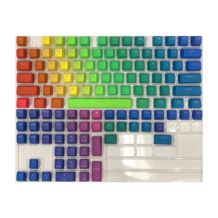 ALCHA KEYCAPS GRADIENT FULL COLOR PBT DOUBLE SHOT MECHANICAL KEYBOARD