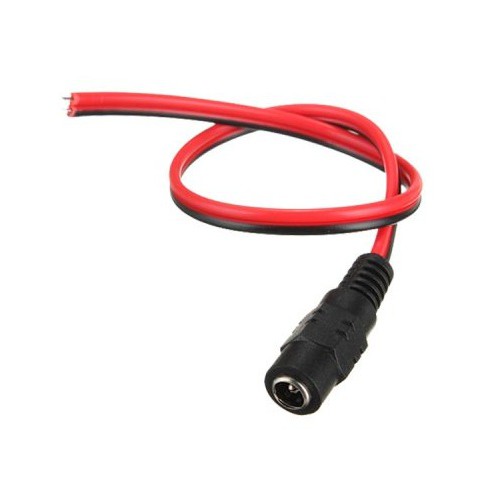 Jack DC Female + Kabel 20cm / Jack DC male Konektor Power CCTV Cewek Colokan Adaptor 12v Leptop led 