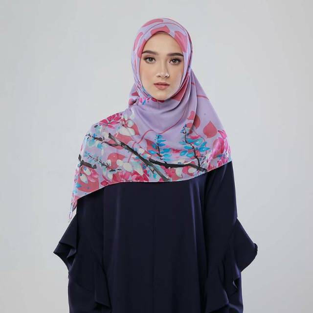 Daisy scarf Zoya dusty  purple  original Zoya kerudung  