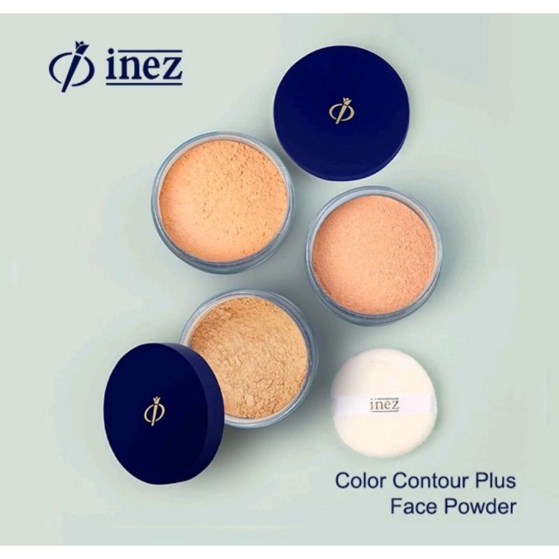 Inez color contour face powder/ Bedak tabur inez/inez face powder