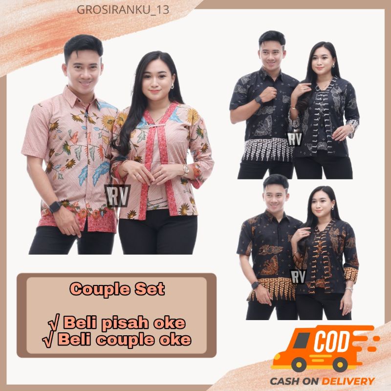 COUPLE BATIK PEKALONGAN , FASHION BATIK PEKALONGAN , BATIK MODERN