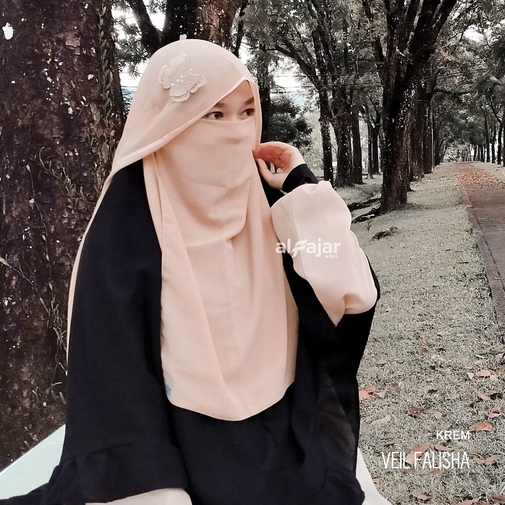 CADAR NIQOB BANDANA Veil Falisha Dua Layer by Alfajar