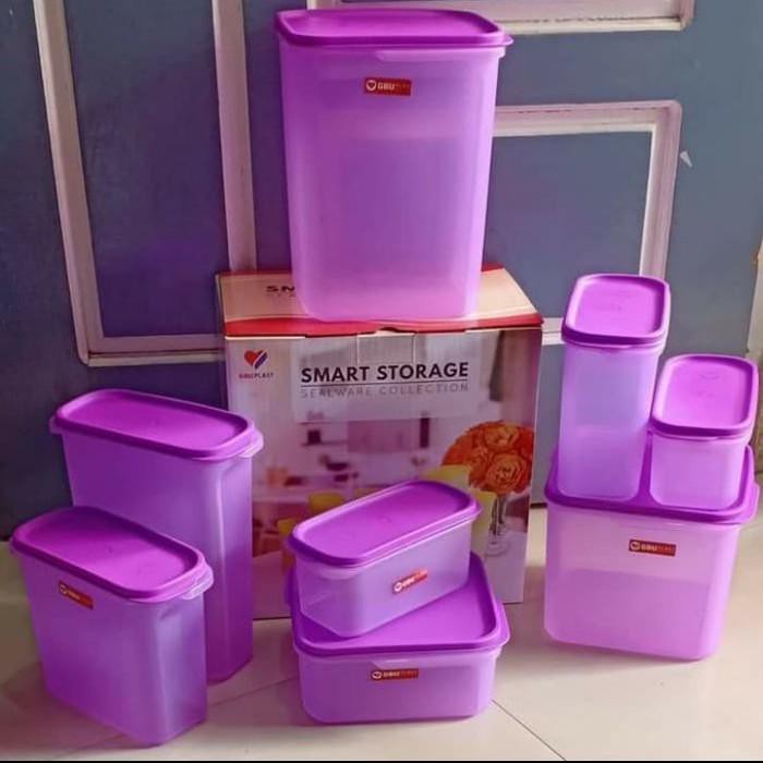 Toples Makanan / Toples Smart Storage Ks04 / Toples Set Plastik Sealware Snack Gbu