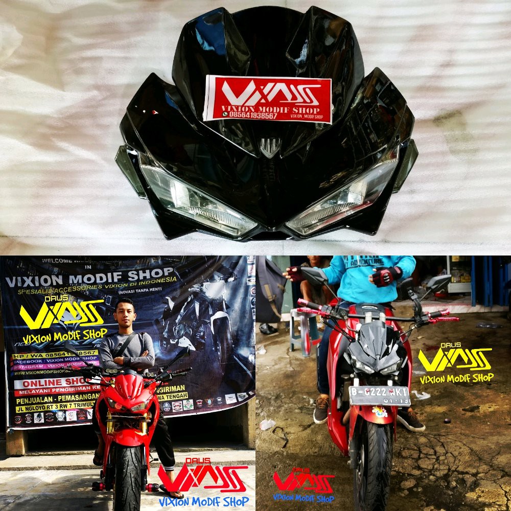 Headlamp New Vixion Nvl Nva Old All New Vixion R 2017 Byson Mt25