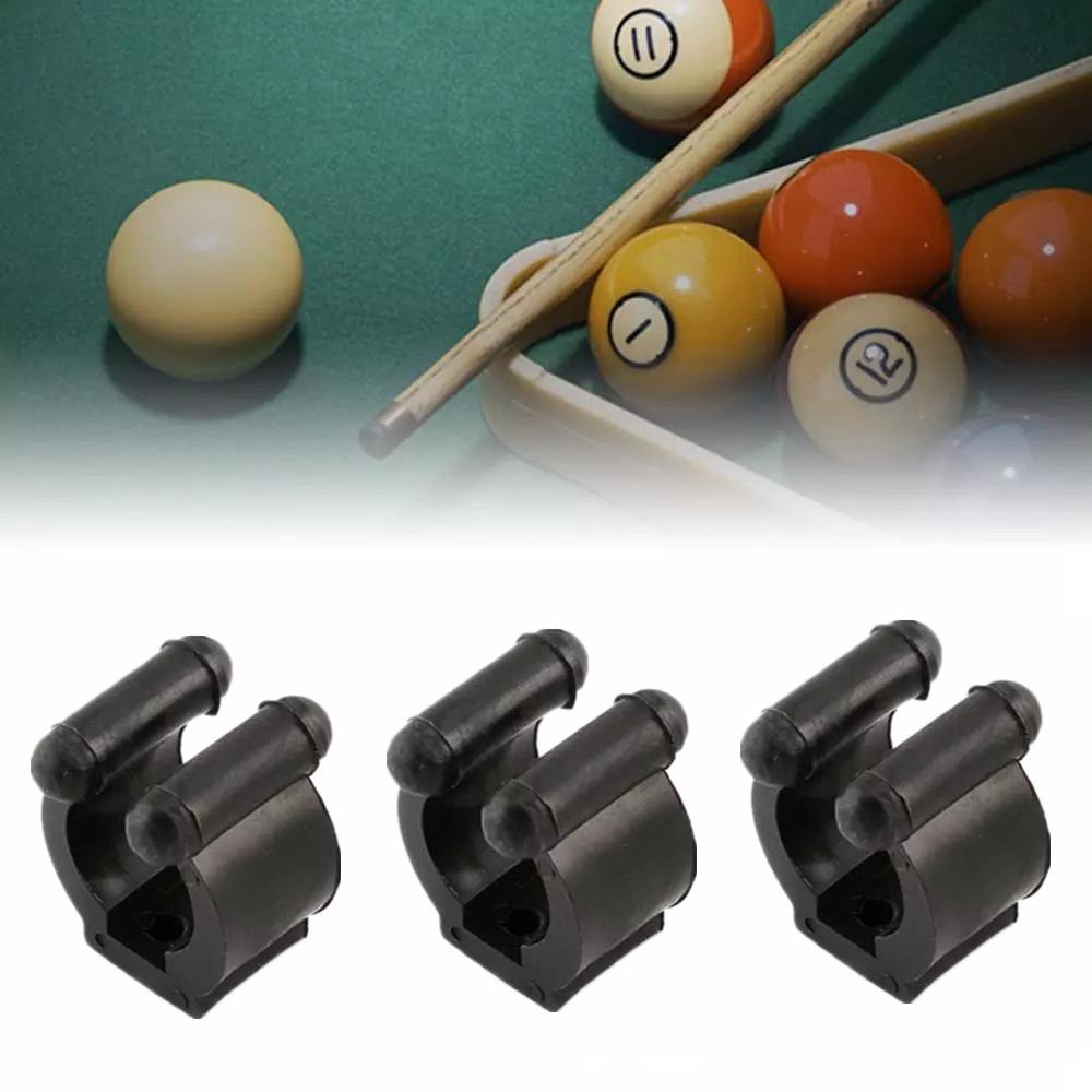 NICKOLAS1 Klip Penyimpanan Joran Pancing Pool Cues Aksesoris Pancing 20-Pack Hitam Pancing Tiang Billiard Cue Clip