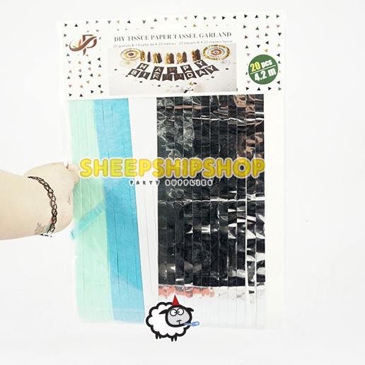 

Terbaru NQHJN Tassel Garland / Rumbai Kertas 4 warna (tiap warna dapat 5 lembar) 43 Super Promo