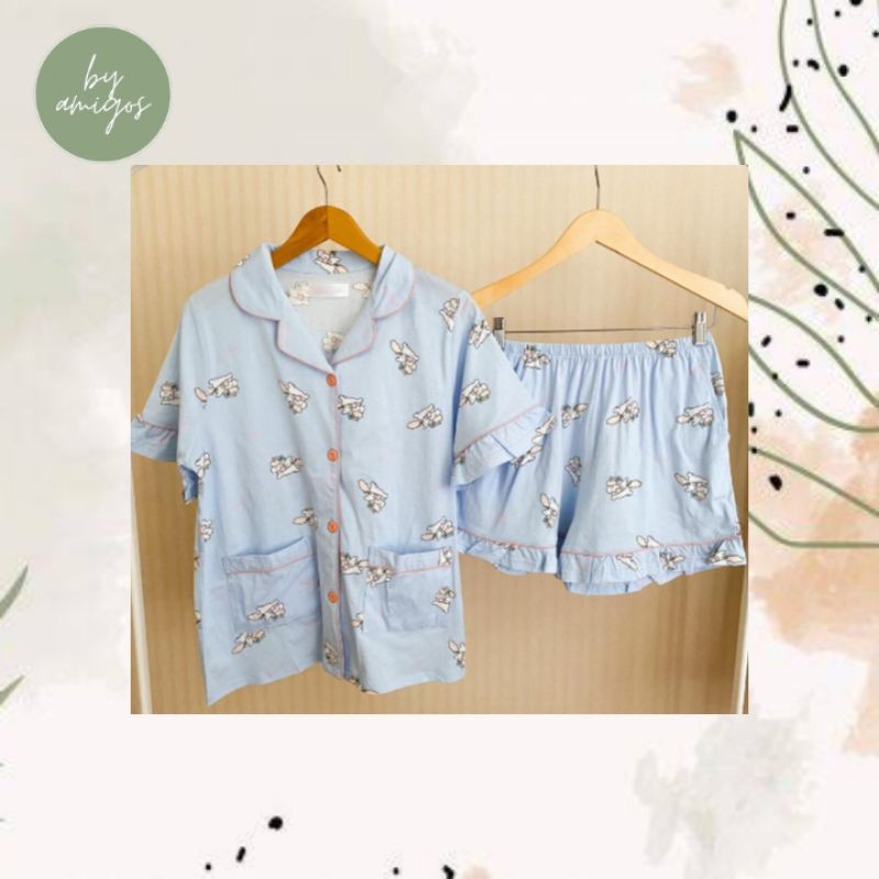 Piyama Baju Tidur Set Pendek - Kuda Poni