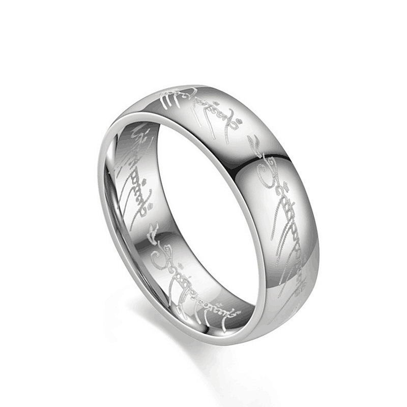 Lord of the Ring Cincin Eropa Amerika | Titanium steel Anti Karat | Grosir Cincin Couple