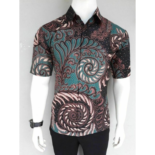 Batik Pria Lengan Pendek MOTIF Hem Baju Batik Pria Kemeja Batik Pria Lengan Pendek  Size M L XL XXL Seragam Batik Kerja