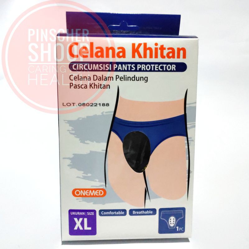 CELANA KHITAN ONEMED S / M / L / XL / XXL CIRCUMSISI PANT PROTECTOR CELANA DALAM SUNAT SATUAN