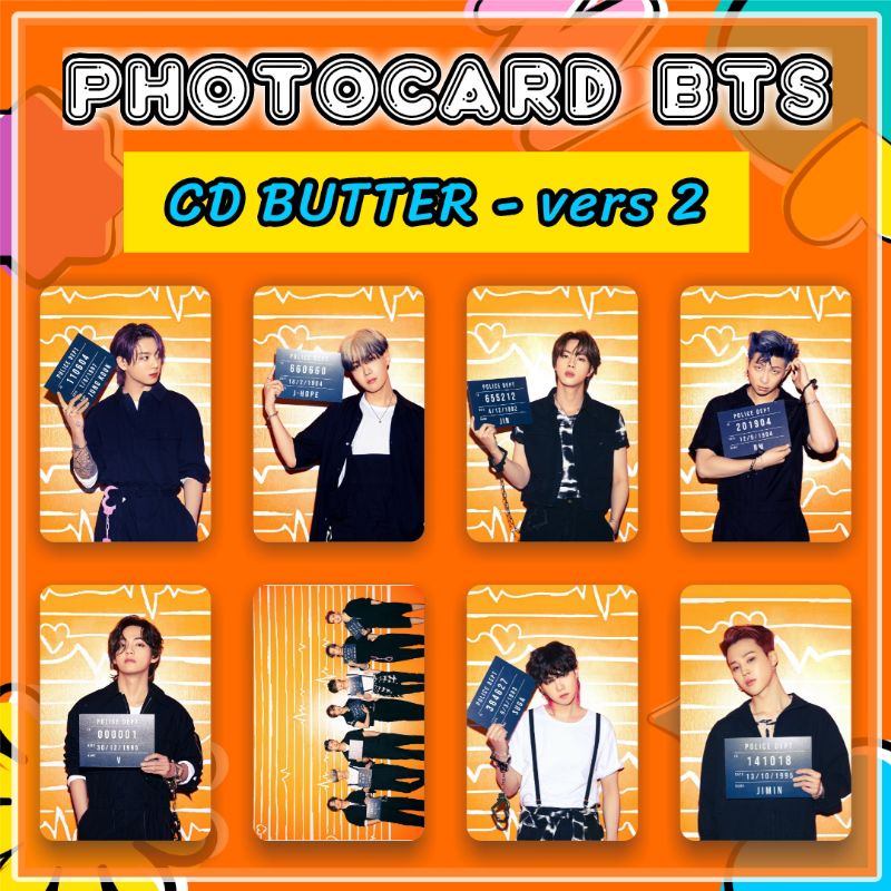 8 lbr - (bisa COD) PHOTOCARD BTS BUTTER PHOTOCARDS BTS PERMISSION TO DANCE ALBUM PC BTS BUTTER POLAR