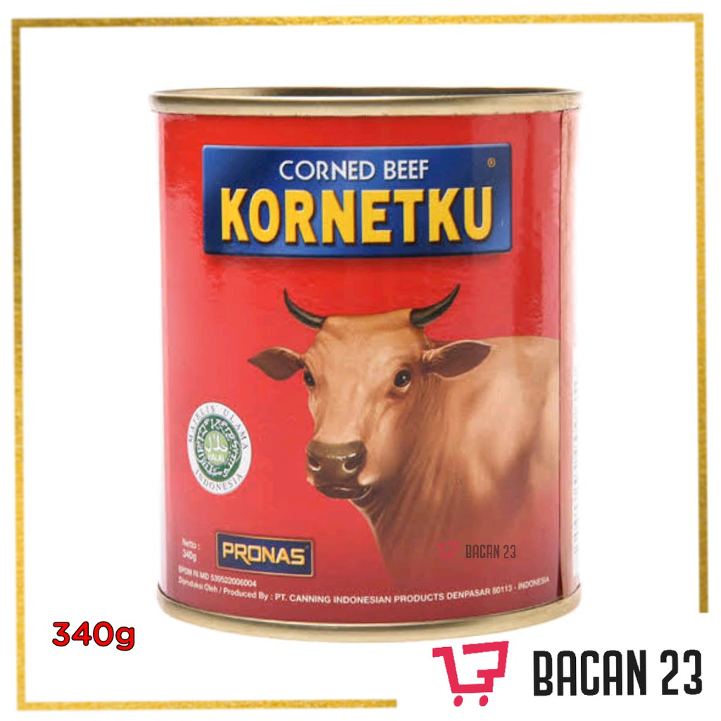 

Corned Beef Kornetku Pronas (340gr) / Kornet Sapi Kaleng / Bacan 23-Bacan23