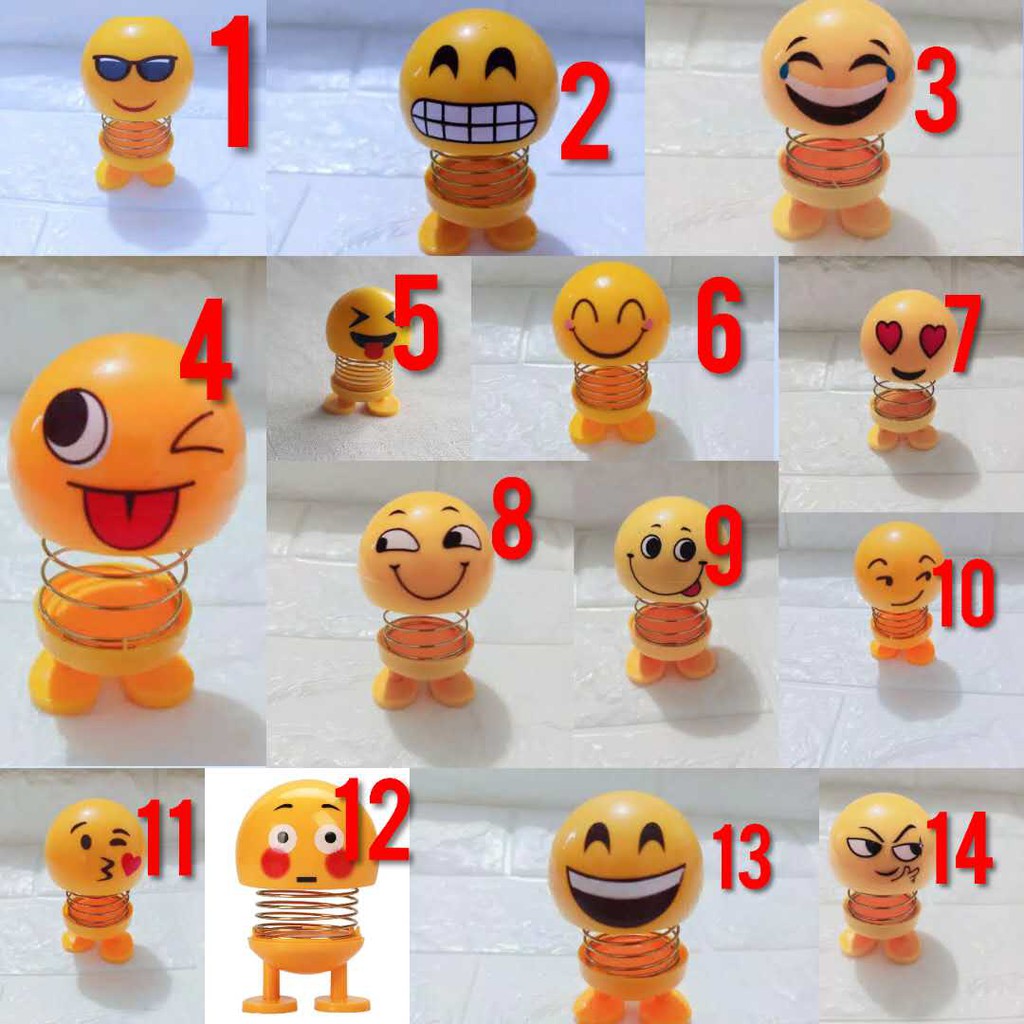 BS851 EMOJI PAJANGAN DASHBOARD EMOJI BONEKA PER GOYANG EMOJI