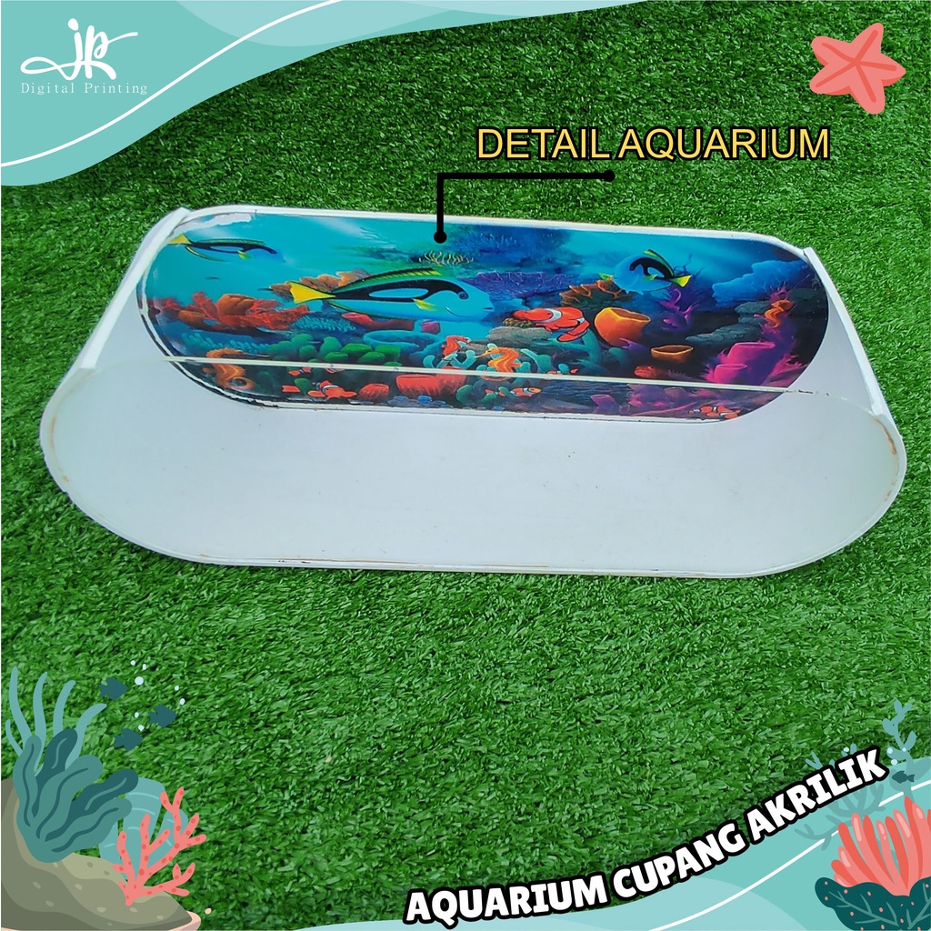 AQUARIUM MINI Akuarium Soliter Mini Kamar Kos Ruangan Ikan Cupang Koi Guppy Ikan Hias Minimalis Unik