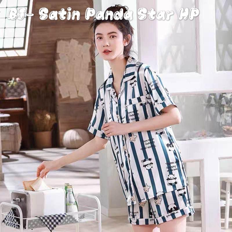 baju tidur wanita / pajamas satin hp / piyama hp import / baju bobo