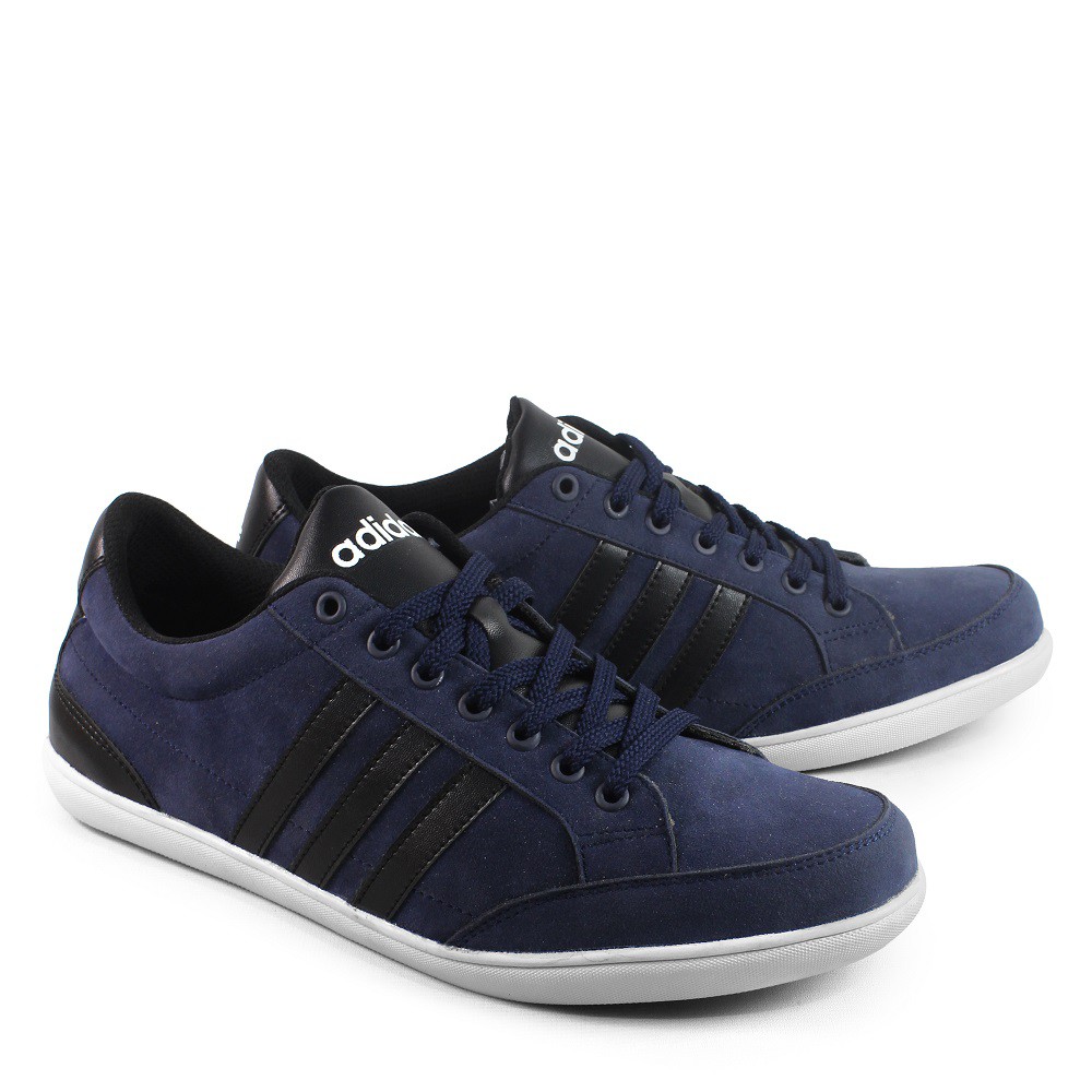 PROMO COD - Sepatu Pria Sneakers Premium Adidas Caflaire Navy Kasual Kets Sekolah Kuliah Nongkrong