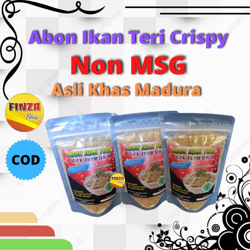 

abon ikan teri crispy non MSG | lauk kering MPASI | lauk kering siap saji