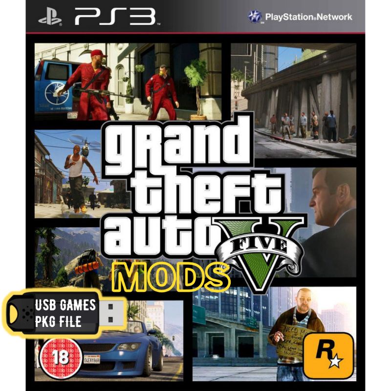 GTA 5 MODS UNTUK PS3 CFW/HFW HEN PS3 GAME