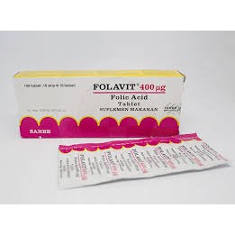 Folavit 400mcg Asam Folat