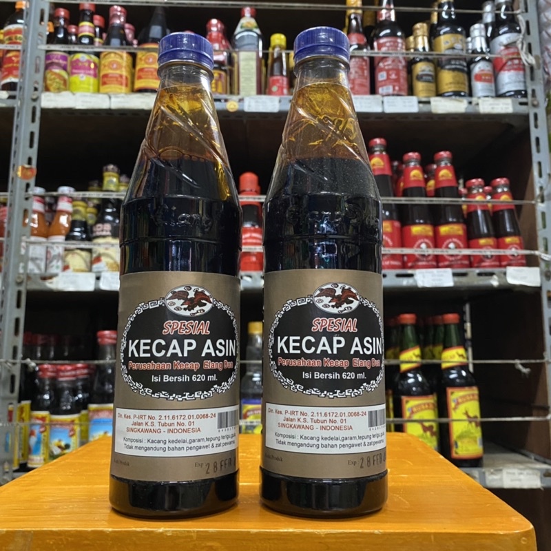 

(620ml) Kecap Asin/ Kecap asin Spesial/ Kecap asin Elang Dua