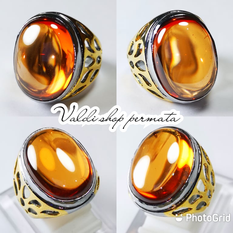 Batu Permata Orange Brown Topaz Bangkok Kristal