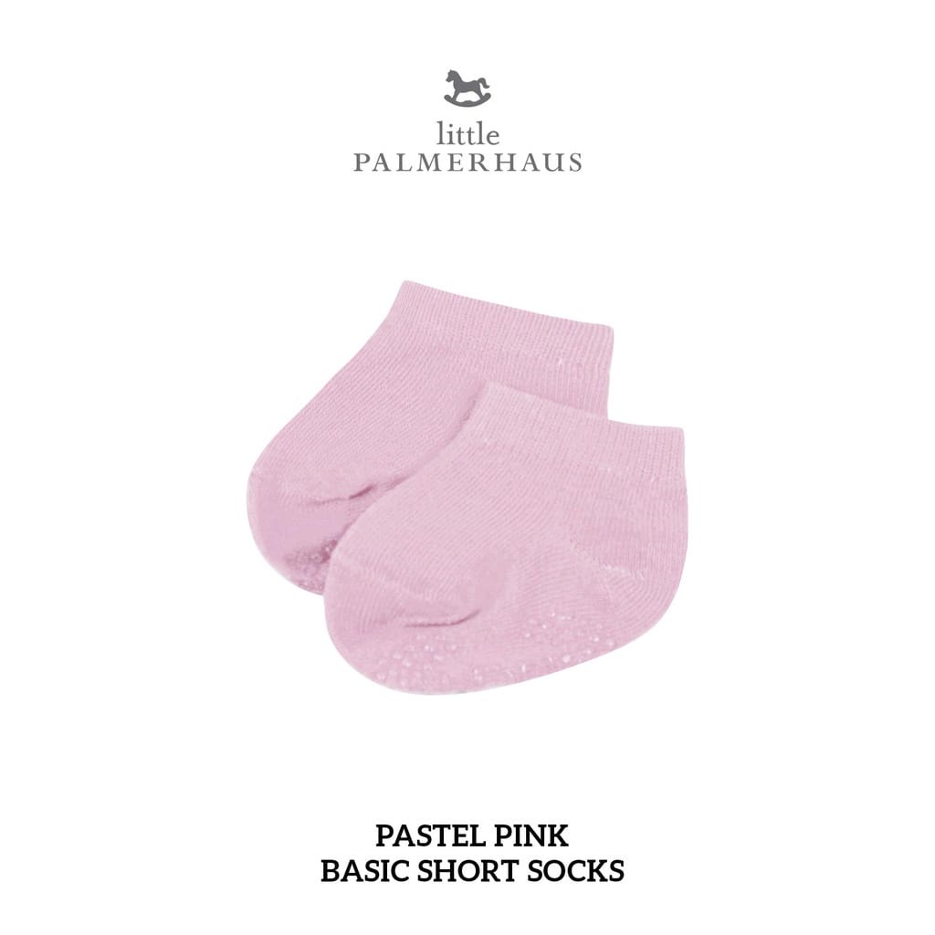 Little Palmerhaus - Basic Short Socks , Folded Cuff Socks, Stripe High Socks Antislip (Kaos Kaki Bayi Antislip) 0-24 Bulan