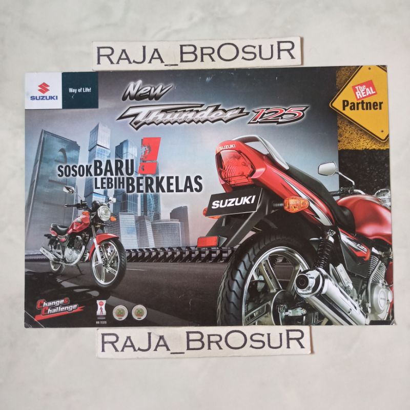 Poster brosur flyer Suzuki New Thunder 125 Thunder125 2011