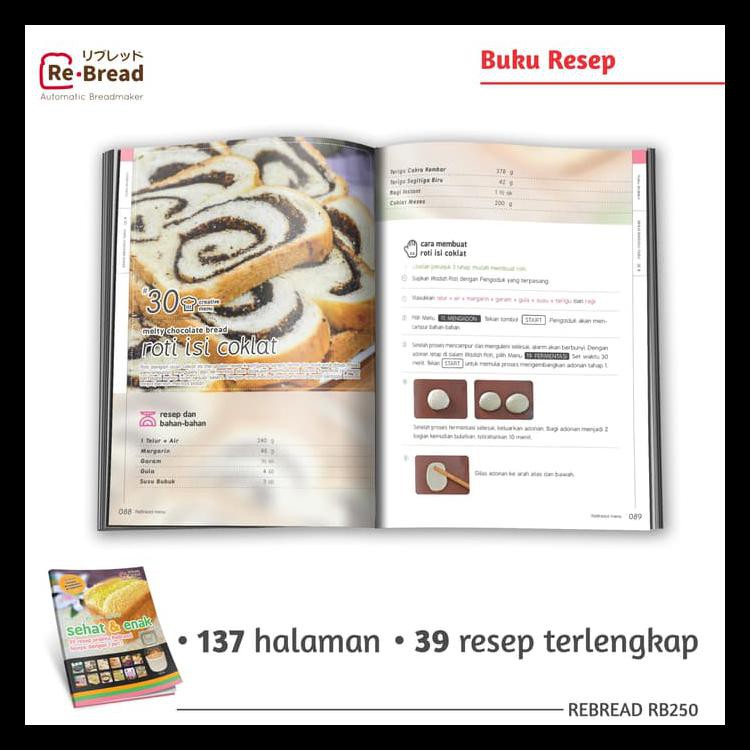 Sale Bread Maker Re-Bread Rb250 Gold / Best Bread Maker Paling Laku