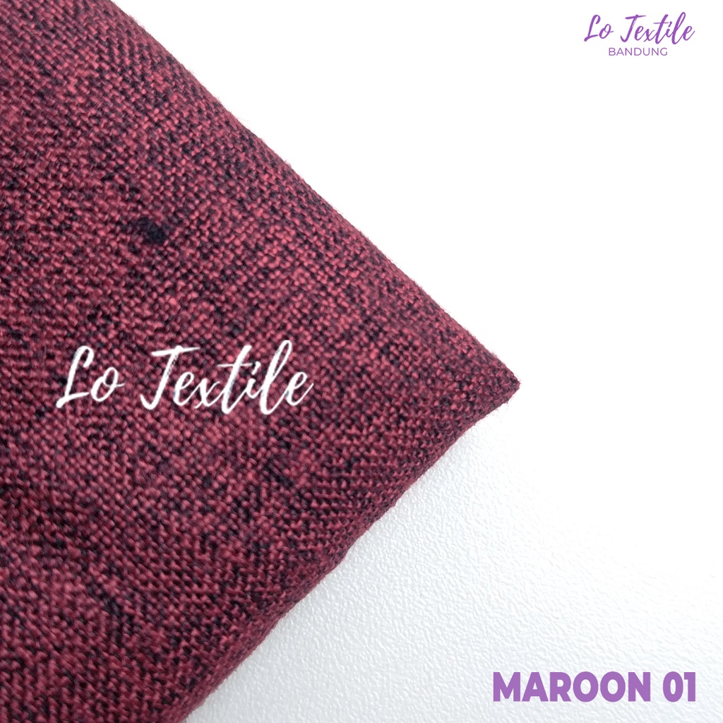 Kain Katun Madinah Fodu 0.5 Meter (Seri 1) - Bahan Cotton Madina Medina-Maroon - 01