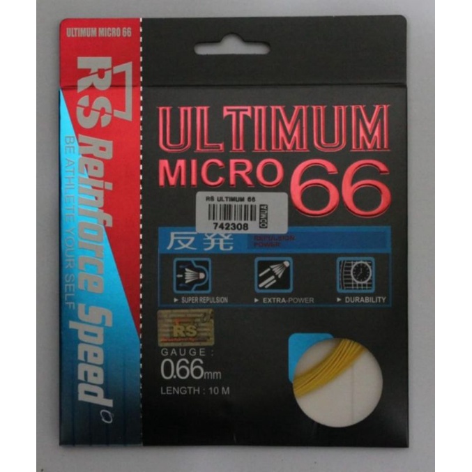 [ORIGINAL]SENAR RAKET BADMINTON RS ULTIMUM MICRO 66