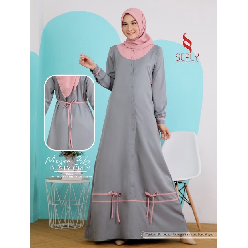 GAMIS TERBARU 2022 SEPLY MEYRA 36 DUSTY GREEN