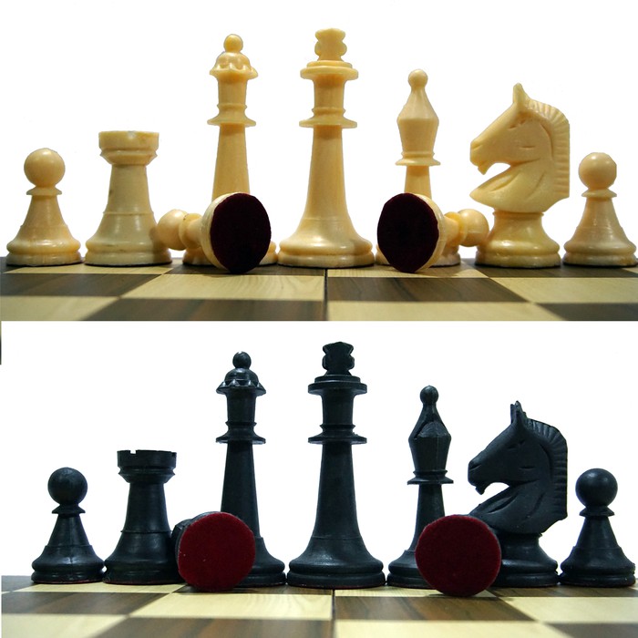 Bidak Catur Plastik Motif Serat Kayu