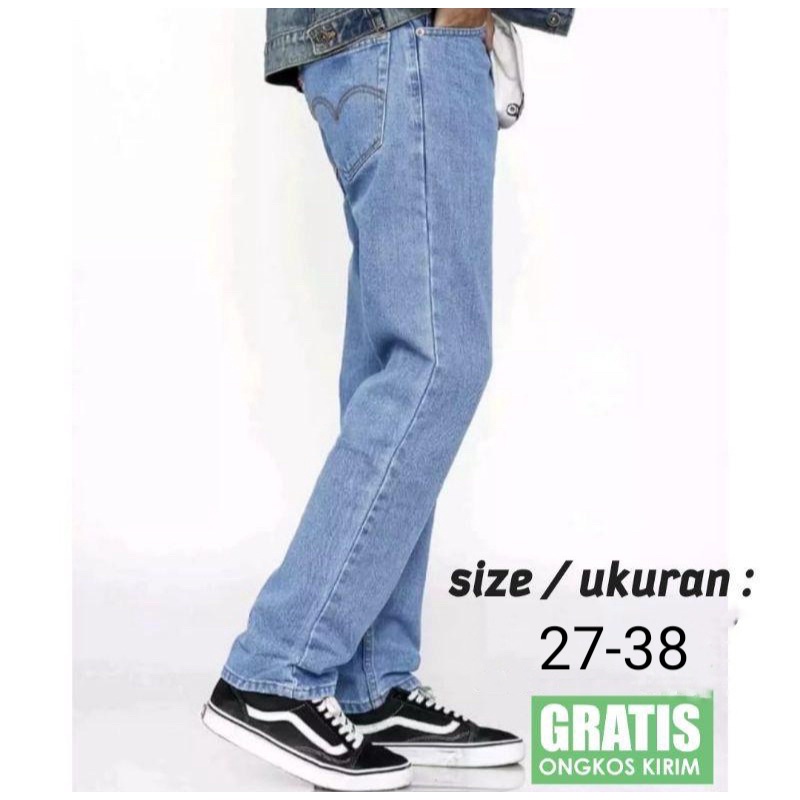 CELANA JEANS PRIA PANJANG REGULER 27/38 CELANA JEANS PANJANG BASIC PANTS