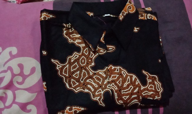 Atasan Batik Wanita Kerja _ Blouse Kantor Monalisa Genes Sulur Kombinasi   Termurah.