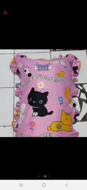 Sarung Bantal Cinta Karakter Kucing Murah Sarbancin Kucing Murah Jumbo 45x90