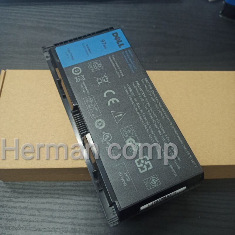 Original Baterai Laptop Dell Precision M4600 M4700 M4800 M6600 M6800 FV993 PG6RC R7PND