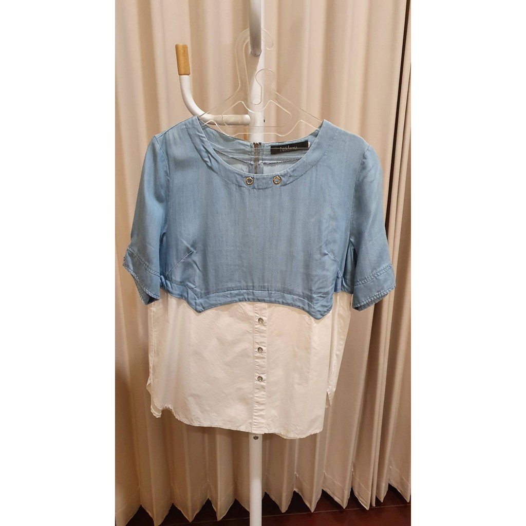 [PRELOVED] Kemeja/Blouse Denim (NIKKOU, L)