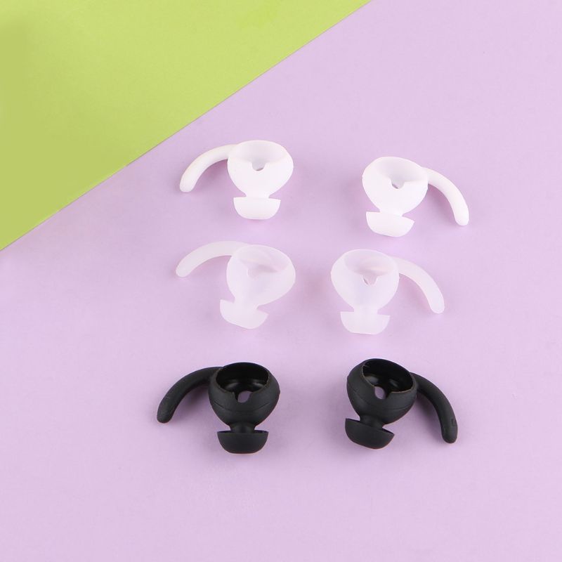 btsg 1Pair Silicone Earphone Case Cover Earbuds Eartip Ear Hook Cap for App-le iPhone