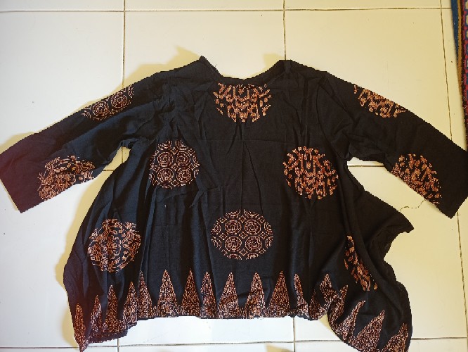 Blus Seikha Atasan Batik Blus Batik Blouse Batik Paris Seragam Batik Kerja Fashion Batik Solo